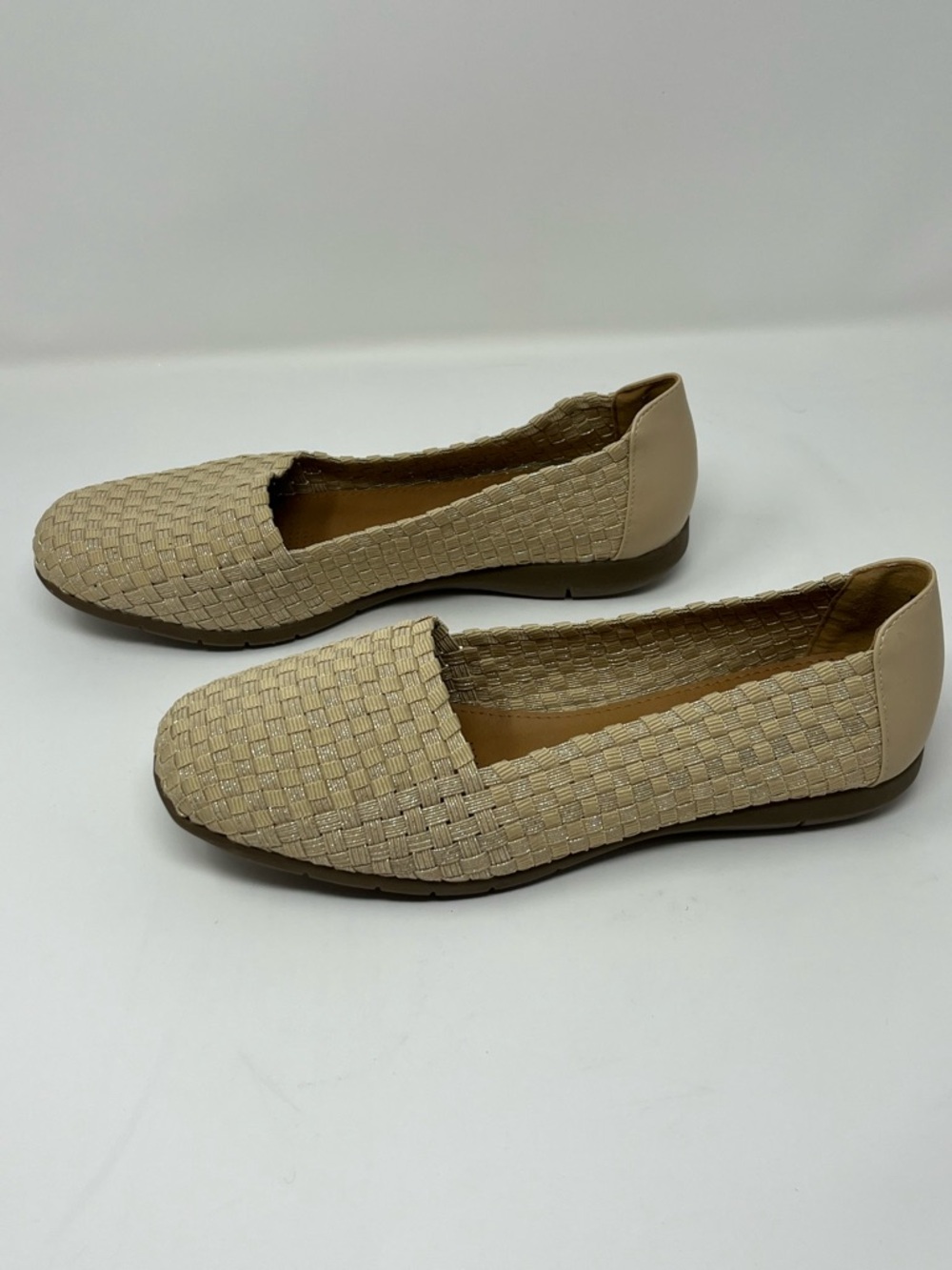 Comfortview Bethany Woven Flats Size 10 Slip On Comfort Shoes Loafer Boho Casual - Picture 4 of 6
